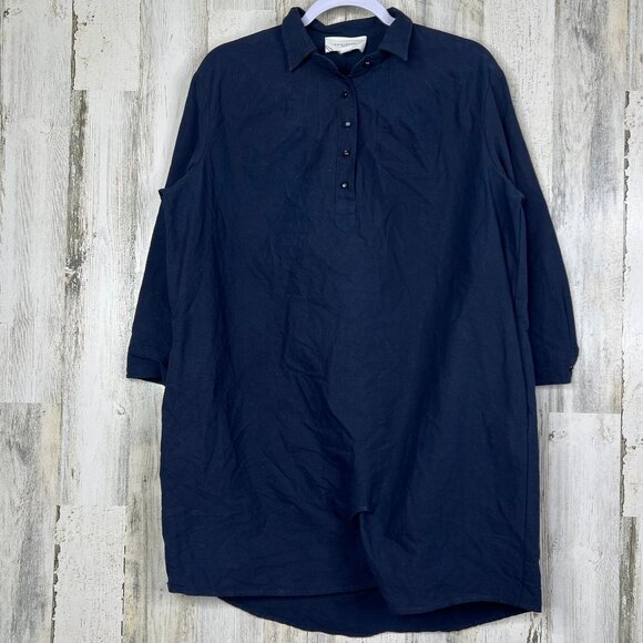 Pomander Place by Tuckernuck French Navy Blue Polly Dress - Picture 1 of 14